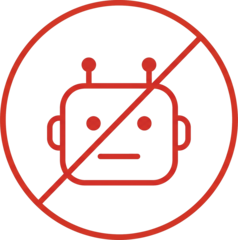Symbol: ohne KI